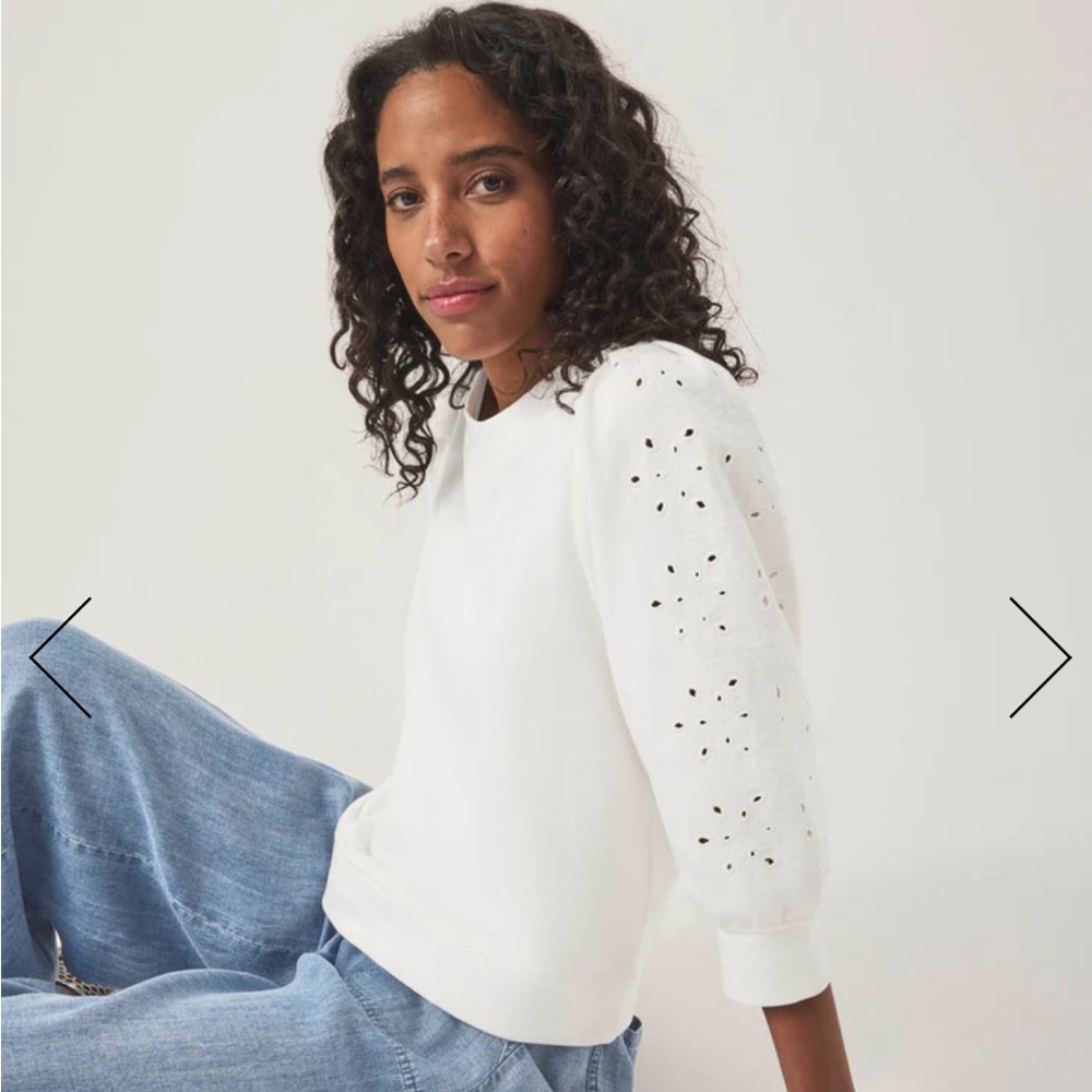 NWT Splendid Rory Embroidered sweatshirt size Small